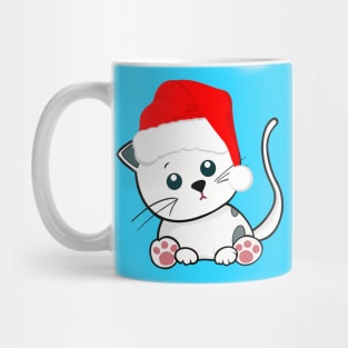 Cat wearing a Santa Hat Mug